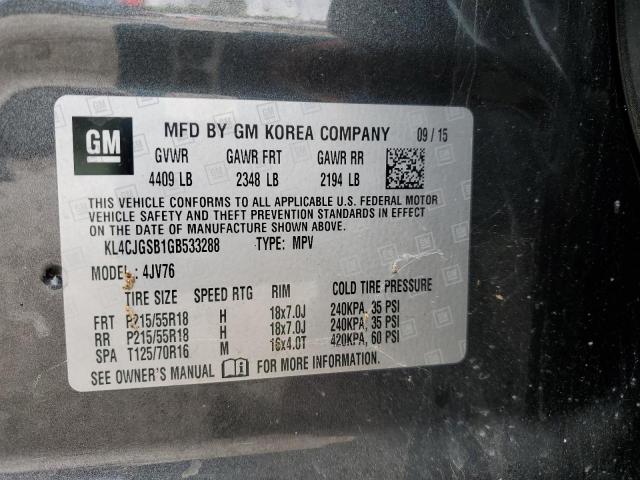 Photo 9 VIN: KL4CJGSB1GB533288 - BUICK ENCORE 