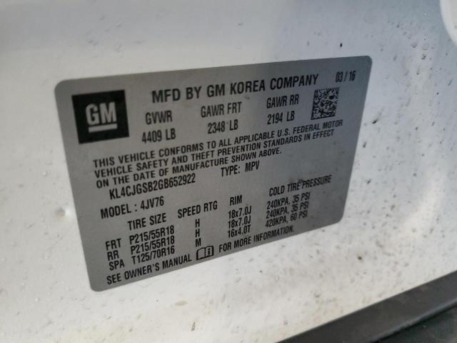 Photo 11 VIN: KL4CJGSB2GB652922 - BUICK ENCORE 