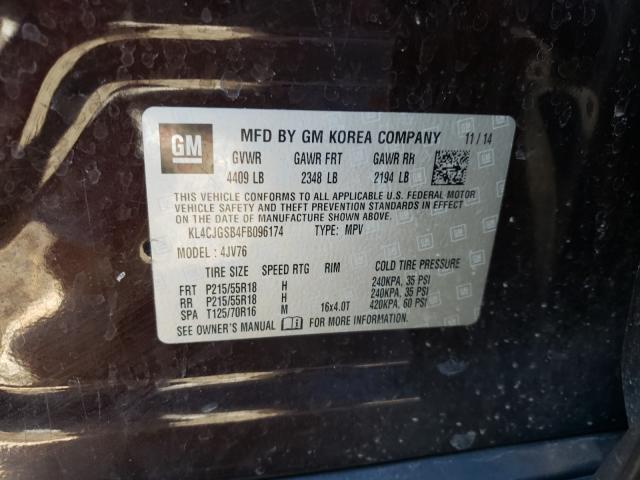 Photo 9 VIN: KL4CJGSB4FB096174 - BUICK ENCORE 