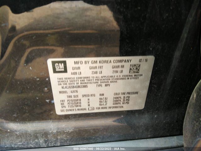 Photo 8 VIN: KL4CJGSB4GB633885 - BUICK ENCORE 