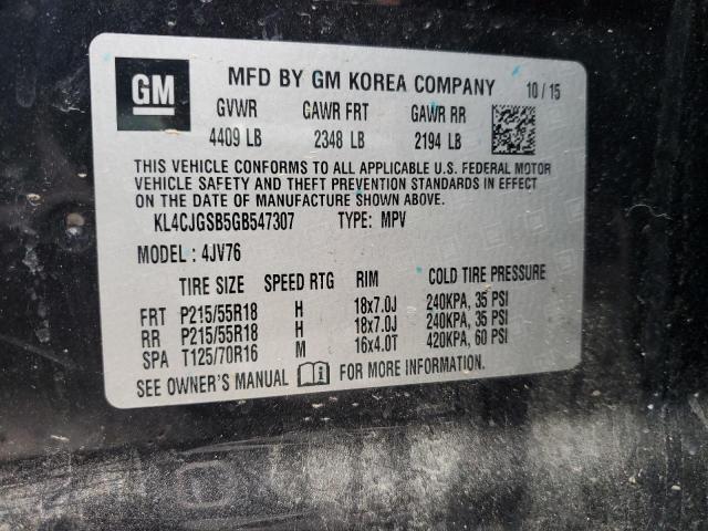 Photo 12 VIN: KL4CJGSB5GB547307 - BUICK ENCORE 