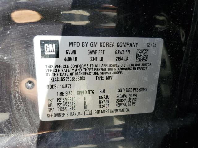 Photo 9 VIN: KL4CJGSB5GB583403 - BUICK ENCORE 