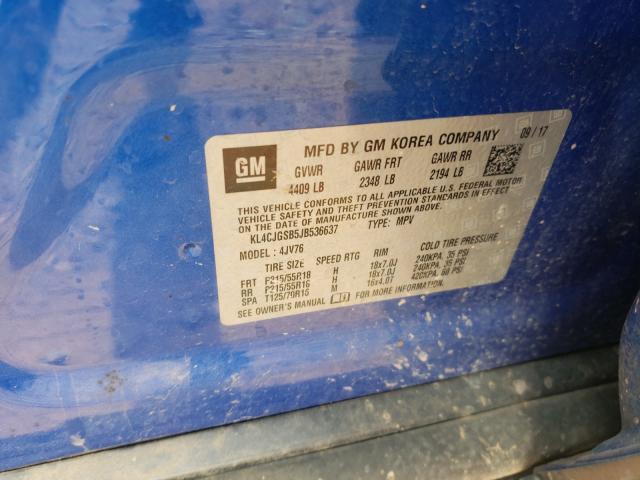 Photo 9 VIN: KL4CJGSB5JB536637 - BUICK ENCORE ESS 