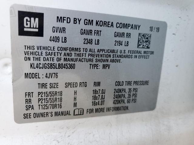 Photo 12 VIN: KL4CJGSB5LB045360 - BUICK ENCORE ESS 