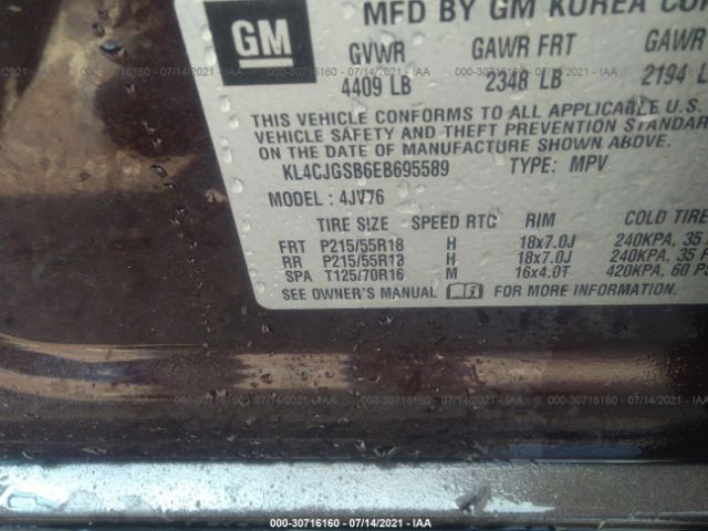 Photo 8 VIN: KL4CJGSB6EB695589 - BUICK ENCORE 