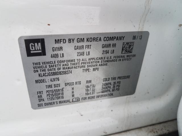 Photo 9 VIN: KL4CJGSB8DB208374 - BUICK ENCORE 