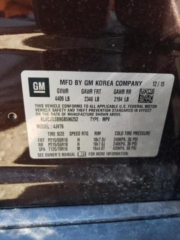 Photo 11 VIN: KL4CJGSB9GB596252 - BUICK ENCORE 