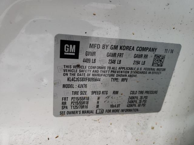 Photo 12 VIN: KL4CJGSBXFB095644 - BUICK ENCORE 