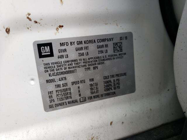 Photo 11 VIN: KL4CJGSM0KB895977 - BUICK ENCORE ESS 