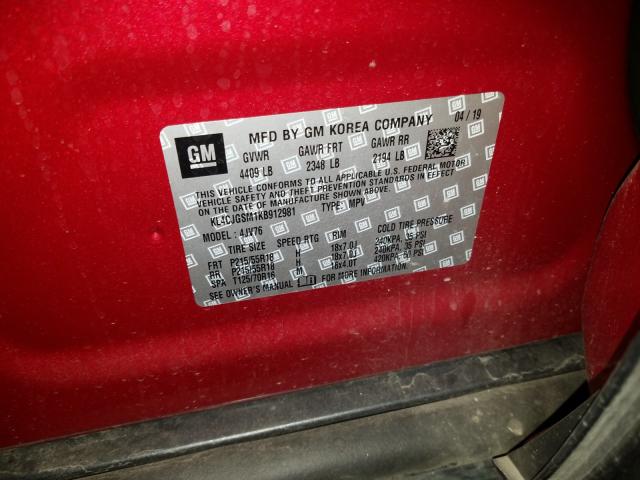 Photo 9 VIN: KL4CJGSM1KB912981 - BUICK ENCORE ESS 