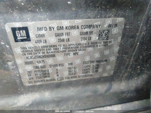 Photo 8 VIN: KL4CJGSM2KB900886 - BUICK ENCORE 