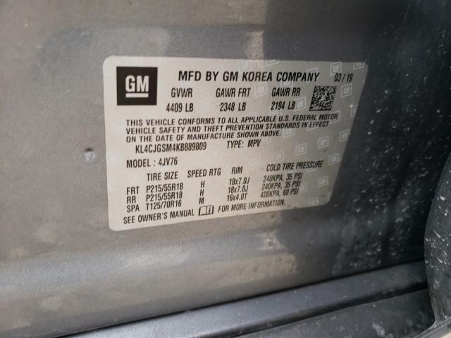 Photo 9 VIN: KL4CJGSM4KB889809 - BUICK ENCORE ESS 