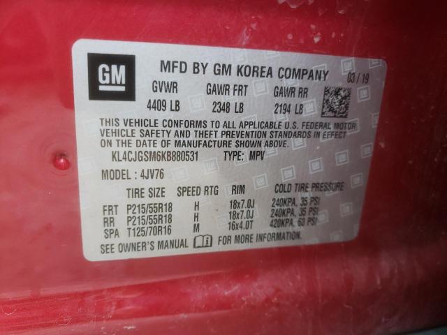 Photo 13 VIN: KL4CJGSM6KB880531 - BUICK ENCORE 