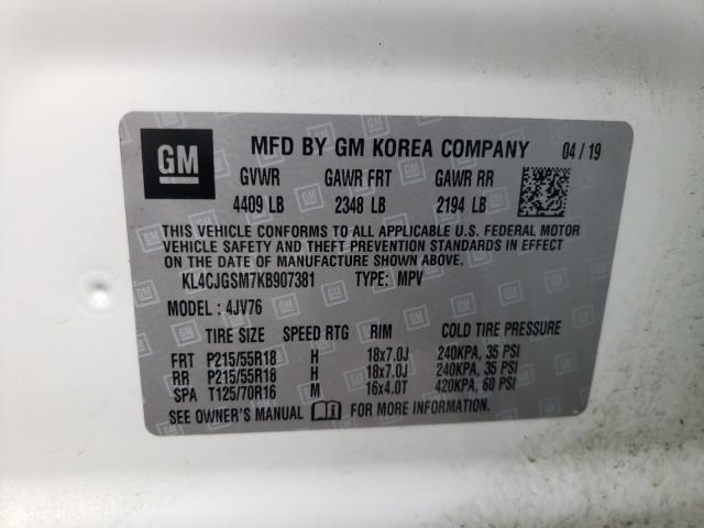 Photo 9 VIN: KL4CJGSM7KB907381 - BUICK ENCORE ESS 