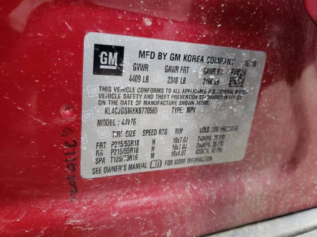 Photo 11 VIN: KL4CJGSMXKB770565 - BUICK ENCORE ESS 