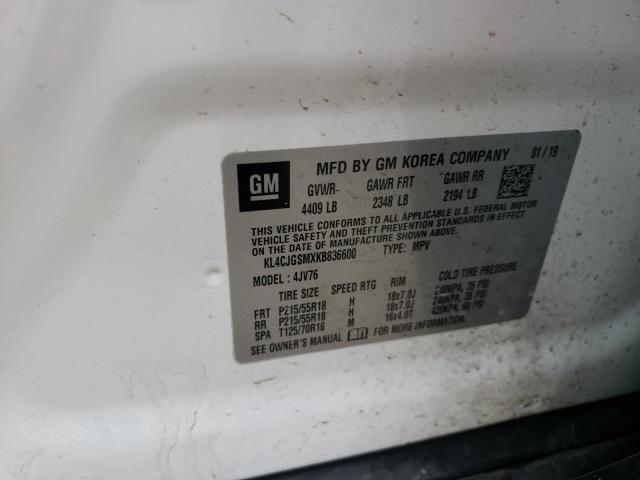 Photo 9 VIN: KL4CJGSMXKB836600 - BUICK ENCORE ESS 