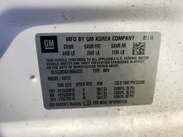 Photo 9 VIN: KL4CJHSB2EB655225 - BUICK ENCORE 