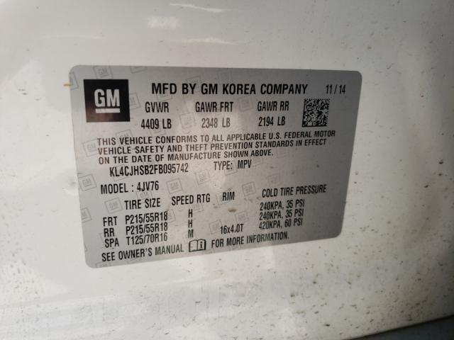 Photo 9 VIN: KL4CJHSB2FB095742 - BUICK ENCORE PRE 