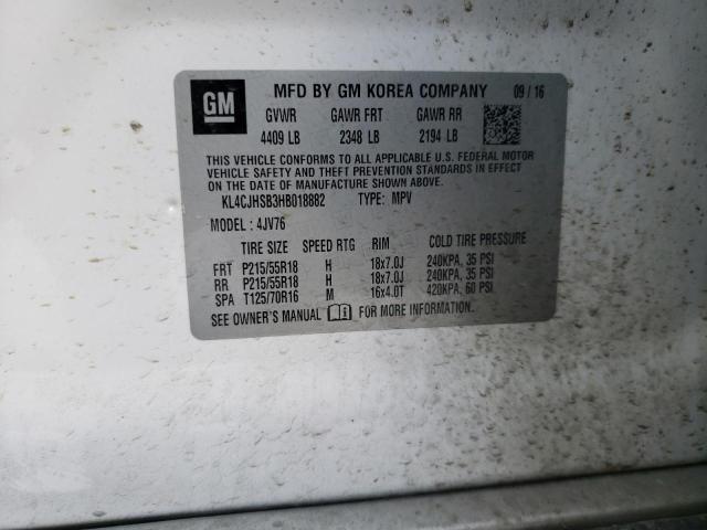 Photo 9 VIN: KL4CJHSB3HB018882 - BUICK ENCORE PRE 