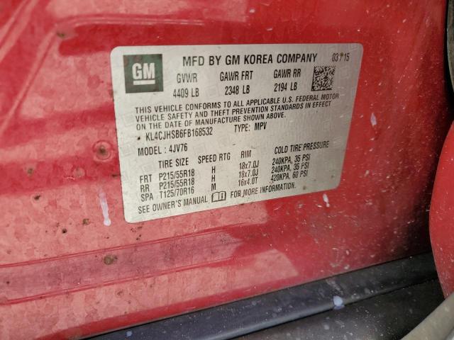 Photo 11 VIN: KL4CJHSB6FB168532 - BUICK ENCORE 