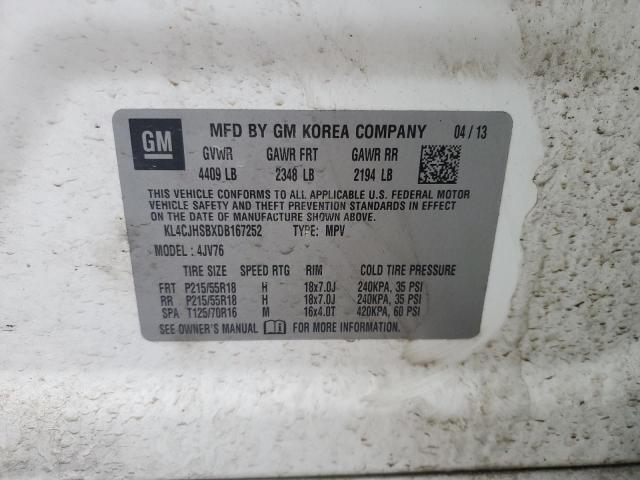 Photo 12 VIN: KL4CJHSBXDB167252 - BUICK ENCORE PRE 