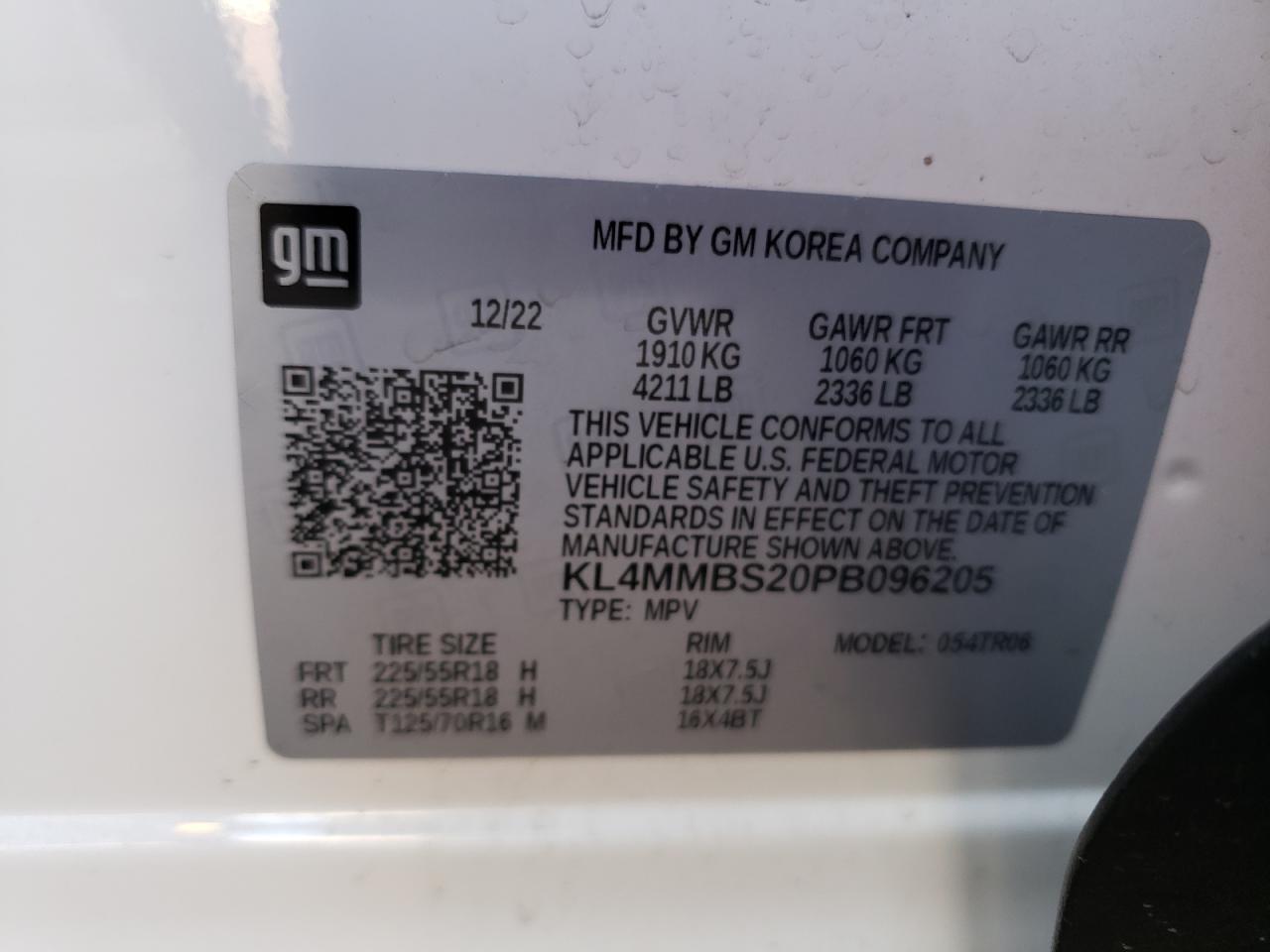 Photo 12 VIN: KL4MMBS20PB096205 - BUICK ENCORE 