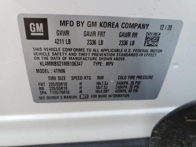 Photo 12 VIN: KL4MMBS21MB106347 - BUICK ENCORE GX 