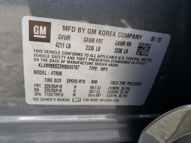 Photo 9 VIN: KL4MMBS22MB045767 - BUICK ENCORE GX 