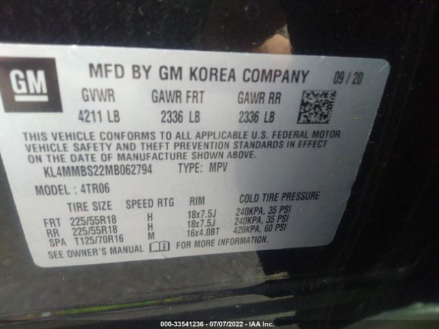 Photo 8 VIN: KL4MMBS22MB062794 - BUICK ENCORE GX 