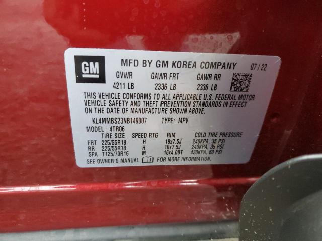 Photo 12 VIN: KL4MMBS23NB149007 - BUICK ENCORE GX 