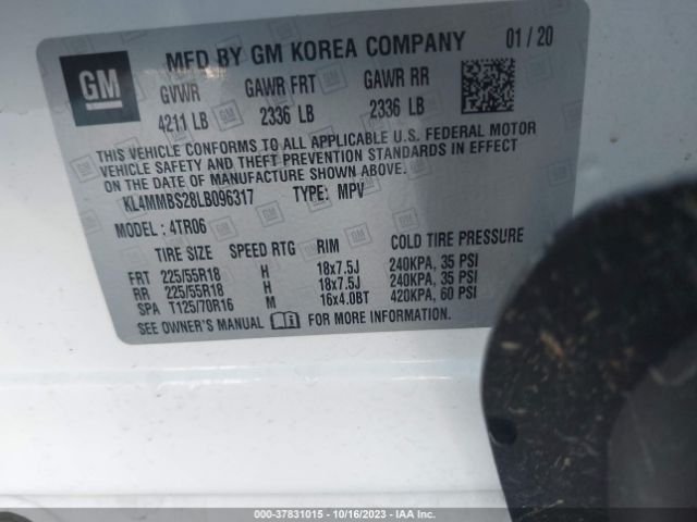 Photo 8 VIN: KL4MMBS28LB096317 - BUICK ENCORE GX 