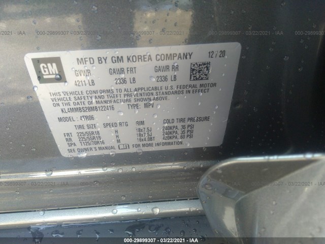 Photo 8 VIN: KL4MMBS28MB122416 - BUICK ENCORE GX 