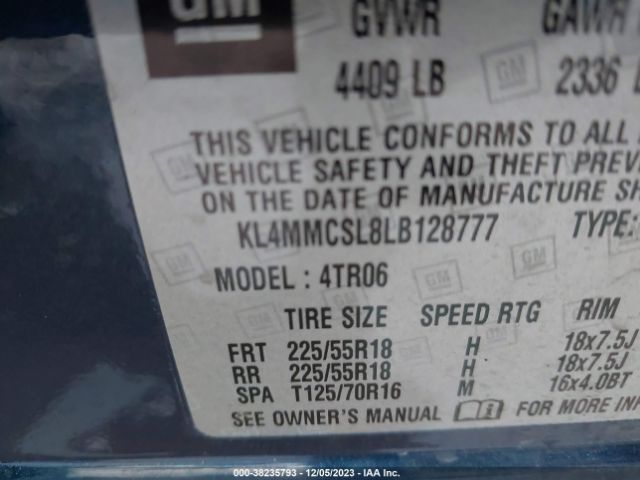 Photo 8 VIN: KL4MMCSL8LB128777 - BUICK ENCORE GX 