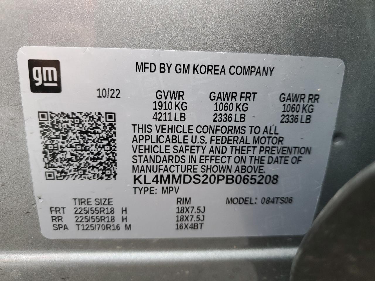 Photo 12 VIN: KL4MMDS20PB065208 - BUICK ENCORE 