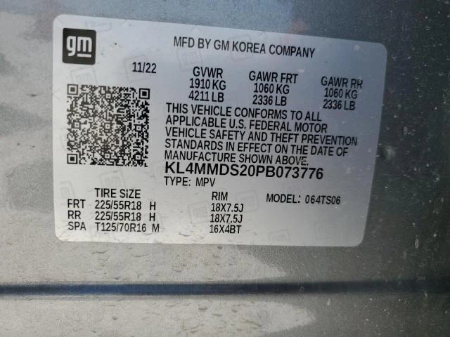 Photo 12 VIN: KL4MMDS20PB073776 - BUICK ENCORE GX 