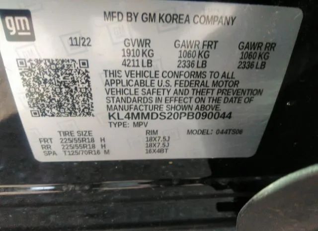 Photo 8 VIN: KL4MMDS20PB090044 - BUICK ENCORE GX 