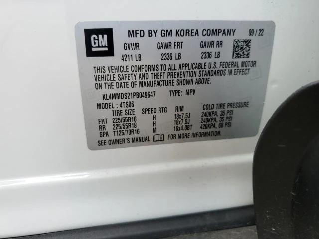 Photo 12 VIN: KL4MMDS21PB049647 - BUICK ENCORE GX 