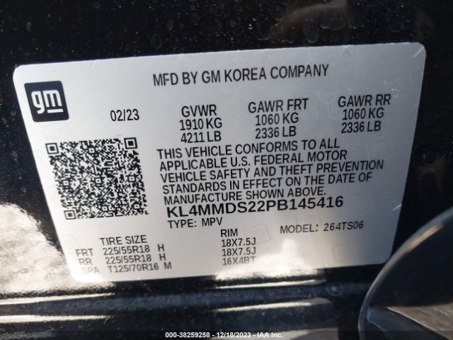 Photo 8 VIN: KL4MMDS22PB145416 - BUICK ENCORE GX 