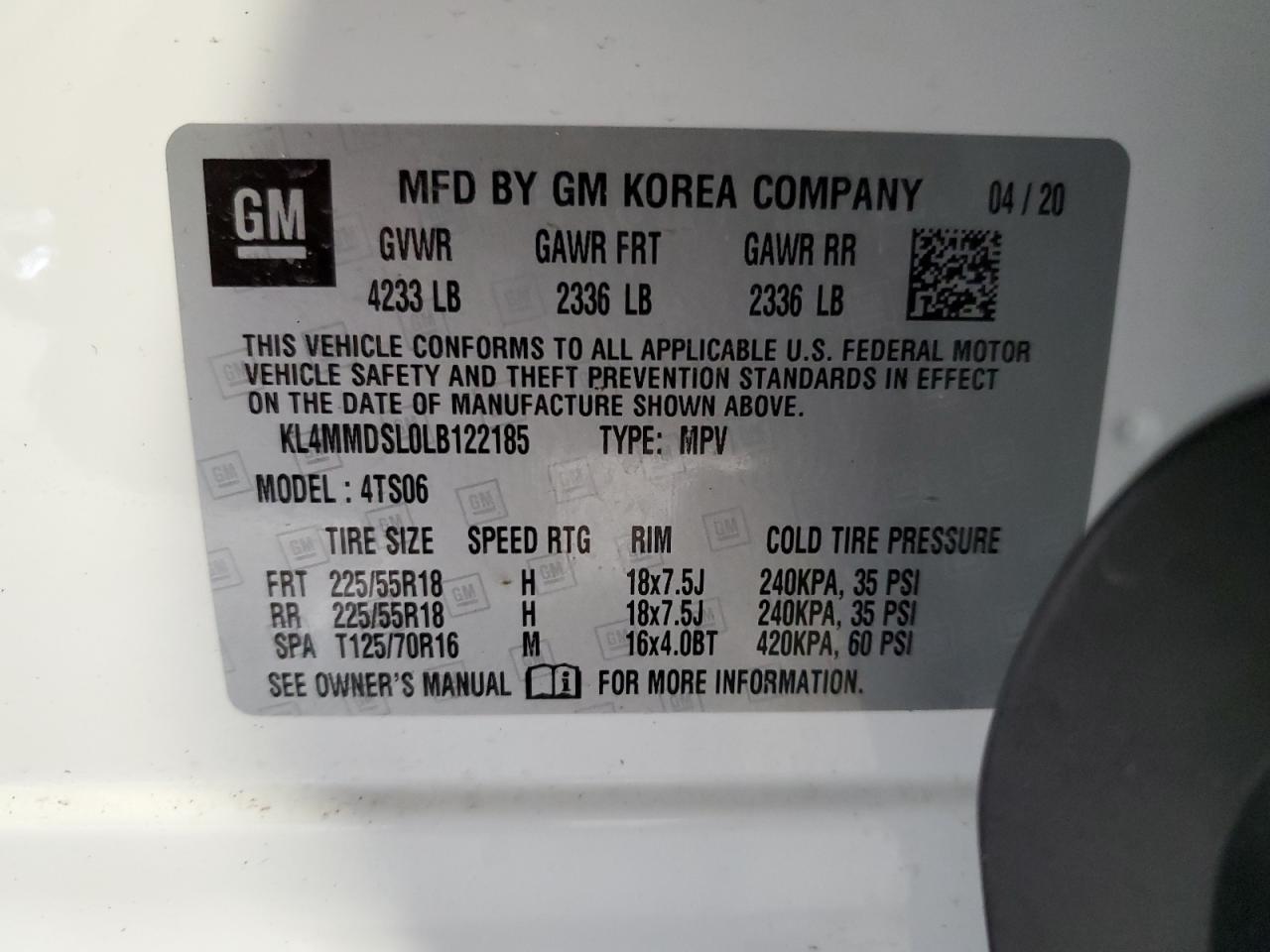 Photo 12 VIN: KL4MMDSL0LB122185 - BUICK ENCORE 