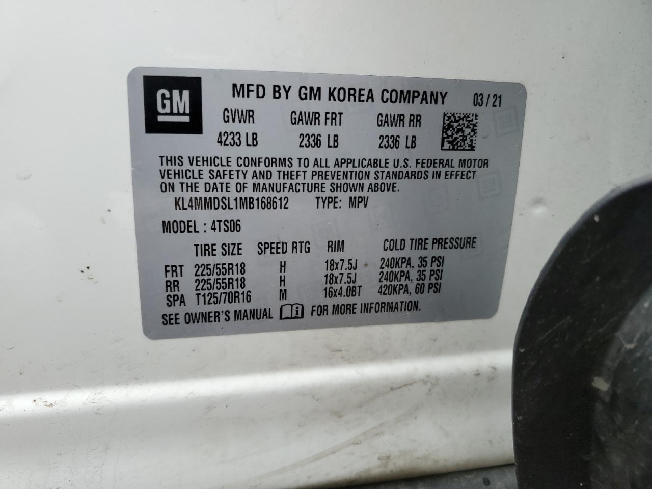 Photo 13 VIN: KL4MMDSL1MB168612 - BUICK ENCORE 