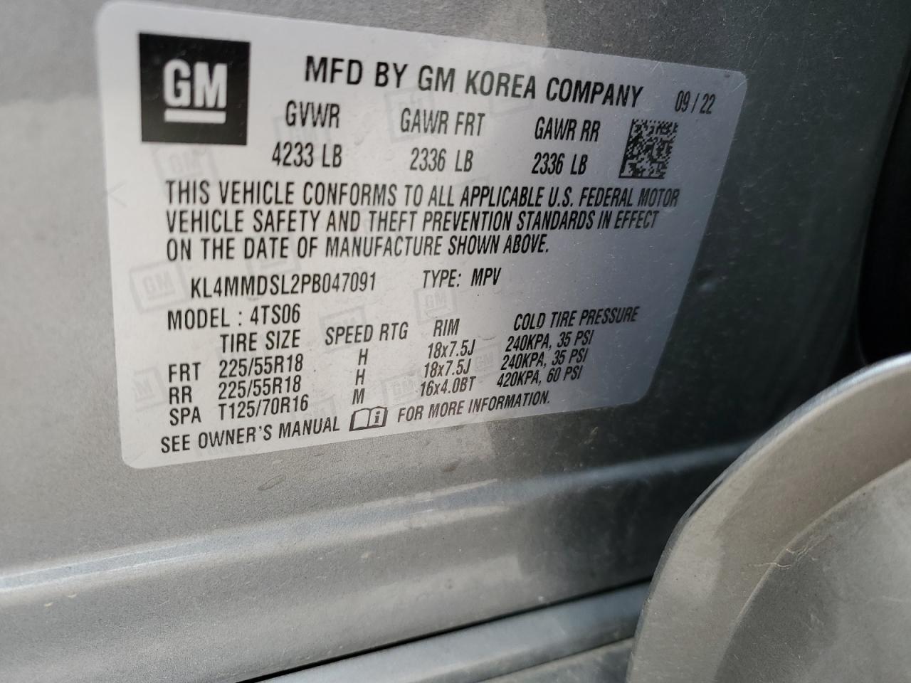 Photo 13 VIN: KL4MMDSL2PB047091 - BUICK ENCORE 