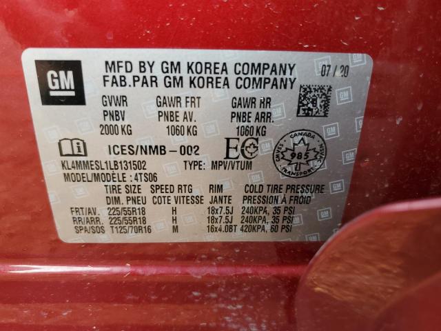 Photo 13 VIN: KL4MMESL1LB131502 - BUICK ENCORE GX 