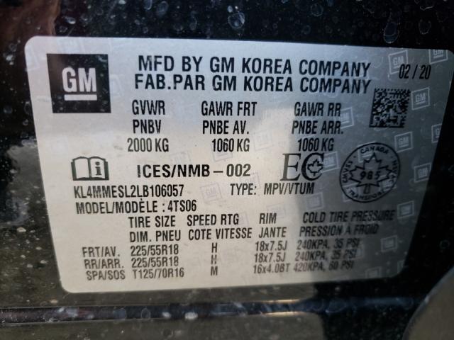 Photo 9 VIN: KL4MMESL2LB106057 - BUICK ENCORE GX 