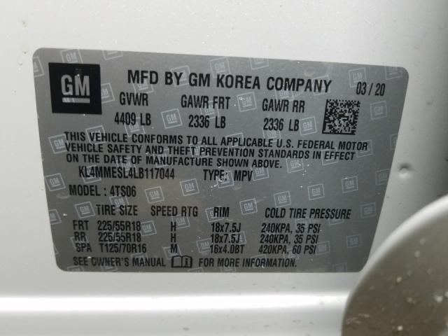 Photo 9 VIN: KL4MMESL4LB117044 - BUICK ENCORE GX 