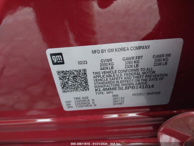 Photo 8 VIN: KL4MMESL8PB141014 - BUICK ENCORE GX 