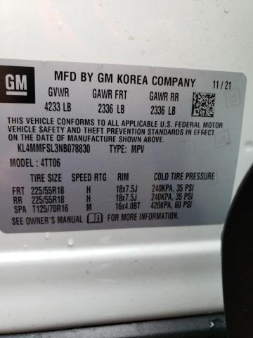 Photo 12 VIN: KL4MMFSL3NB078830 - BUICK ENCORE GX 