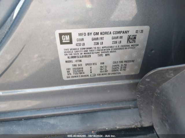 Photo 8 VIN: KL4MMFSL5LB105328 - BUICK ENCORE GX 