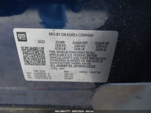 Photo 8 VIN: KL4MMFSL5PB066035 - BUICK ENCORE GX 