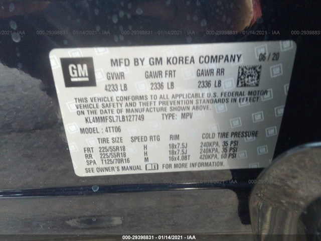 Photo 8 VIN: KL4MMFSL7LB127749 - BUICK ENCORE GX 