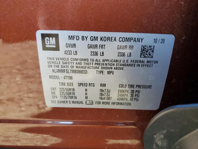 Photo 12 VIN: KL4MMFSL7MB088033 - BUICK ENCORE GX 